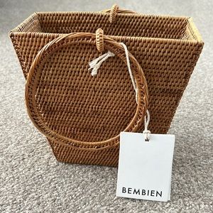 BEMBIEN small tote purse circle handle NWT